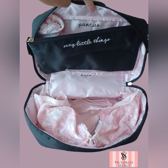 Victoria's Secret Sexy Little Things Train Case Pink & Black - Picture 7 of 11